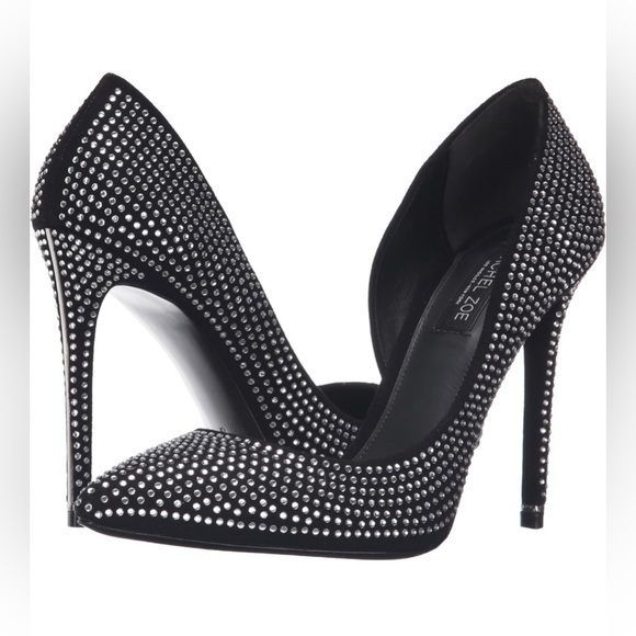 Rachel Zoe Shoes - Rachel Zoe Black Tre Studded Kid Suede Pumps | Size 9.5 | NWT